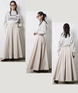 フレアマキシスカート<大きいサイズ有>シックスタイル