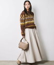 フレアマキシスカート<大きいサイズ有>シックスタイル
