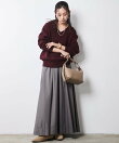 フレアマキシスカート<大きいサイズ有>シックスタイル