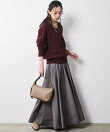 フレアマキシスカート<大きいサイズ有>シックスタイル