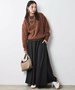 フレアマキシスカート<大きいサイズ有>シックスタイル