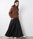 フレアマキシスカート<大きいサイズ有>シックスタイル