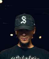 Subciety Jacquard paisley mesh cap サブサエティ 帽子 キャップ ブラック【送料無料】