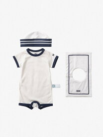 HELLY HANSEN 【公式】マイファーストHHマリンロンパースセット(ベビー) ヘリーハンセン マタニティウェア・ベビー用品 その他のベビーグッズ ホワイト ネイビー【送料無料】