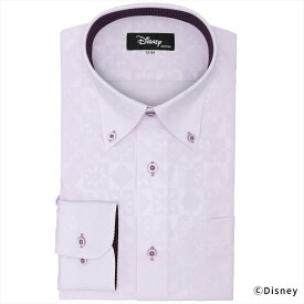 BRICK HOUSE by Tokyo Shirts 【ディズニー】 ボタンダウン 長袖 形態安定 ニットシャツ ストレッチ BM01J304AB16B2D-01 トーキョーシャツ スーツ・フォーマル Yシャツ・カッターシャツ パープル【送料無料】