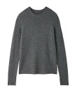 【ウォッシャブル】クルーネックリブニットプルオーバー