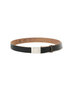 BEAMS PLUS Plate Belt Horween Leather �r�[���X ���� �t�@�b�V�����G�� �x���g �u���E�� �u���b�N�y���������z