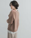 AQUAウールカシミヤVネックカーディガン