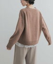 AQUAウールカシミヤVネックカーディガン