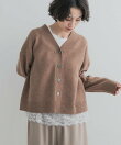 AQUAウールカシミヤVネックカーディガン