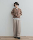 AQUAウールカシミヤVネックカーディガン
