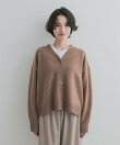 AQUAウールカシミヤVネックカーディガン