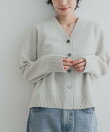 AQUAウールカシミヤVネックカーディガン
