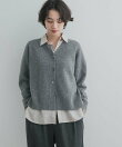 AQUAウールカシミヤVネックカーディガン