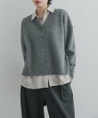 AQUAウールカシミヤVネックカーディガン