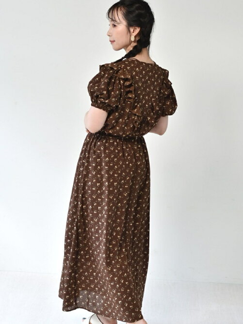 Retro Girl Emsexcite 花柄vフリルワンピース Rakuten Fashion 楽天ファッション 旧楽天ブランドアベニュー Dd7857