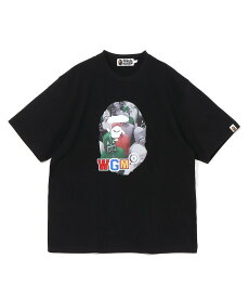A BATHING APE SHARK SEIJIN PHOTO PRINT RELAXED FIT TEE ア ベイシング エイプ トップス カットソー・Tシャツ ブラック ホワイト【送料無料】