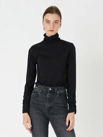 【SALE／68%OFF】Levi's RUSCHED タートルネック ブラック CAVIAR リーバイス トップス ニット