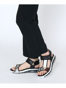 【SALE/20%OFF】VEGE×nouer VEGE×noeur/パイソンアクセントエアソールサンダル ヌエール シューズ サンダル/ミュール ブラック ホワイト【送料無料】