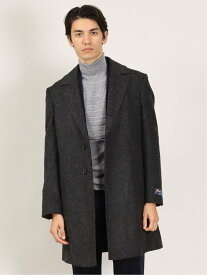 【SALE／62%OFF】m.f.editorial マペル/MAPEL シングルポロコート 無地グレー タカキュー ジャケット・アウター チェスターコート グレー【送料無料】