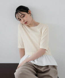 【SALE／30%OFF】LIAN バルーンドッキングニット リアン トップス ニット ネイビー グレー ブラック ホワイト