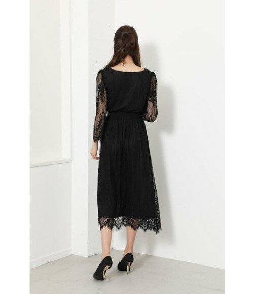 Rienda レースウエストシャーリングワンピース Rakuten Fashion 楽天ファッション 旧楽天ブランドアベニュー Bu6859
