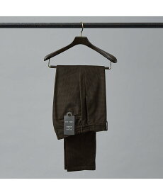ABAHOUSE LASTWORD 【セットアップ対応/FLEX PANTS】ベロア ツイル&コールプリント スラッ アバハウス パンツ スラックス・ドレスパンツ ブラック ブラウン グレー【送料無料】
