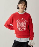 Whim Gazette タイガースウェット ウィム ガゼット トップス パーカー・フーディー ベージュ レッド【送…