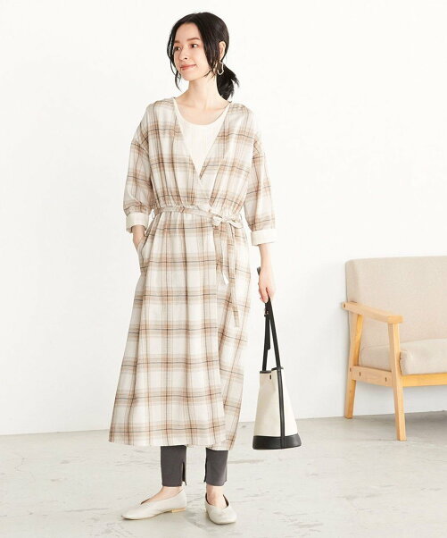 Comme Ca Ism 2way チェック柄 ガウン シャツワンピース Rakuten Fashion 楽天ファッション 旧楽天ブランドアベニュー T
