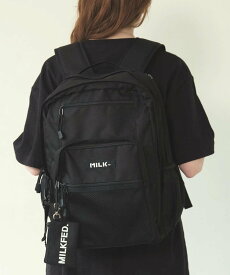 MILKFED. W ZIP BACKPACK MILKFED. ミルクフェド バッグ リュック・バックパック ピンク レッド【送料無料】