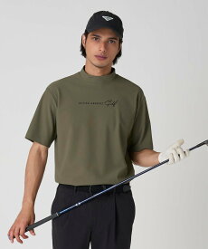 【SALE／50%OFF】UNITED ARROWS GOLF メンズ ロゴ モックネック ポロシャツ ユナイテッドアローズ スポーツ・アウトドア用品 ゴルフグッズ ホワイト ブラック【送料無料】