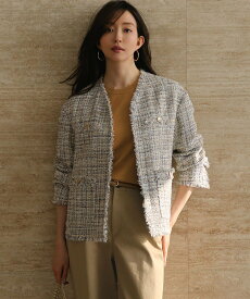 【SALE／30%OFF】23区 S 【VERY掲載】GIOLICAツイード ジャケット ニジュウサンク ジャケット・アウター テーラードジャケット・ブレザー【送料無料】