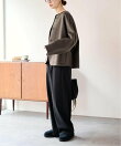 ハミルトンリバークルーネックショートコート