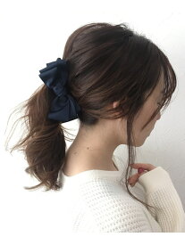 Three Four Time Three Four Time/グログランリボンバナナクリップ スリーフォータイム ヘアアクセサリー バレッタ・ヘアクリップ・ヘアピン レッド ベージュ ブラック ネイビー ブラウン
