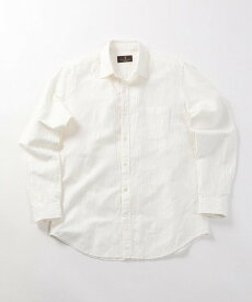 DISTINCTION MEN'S BIGI リネン*コットンシャツ made in japan メンズ ビギ トップス シャツ・ブラウス ホワイト ネイビー ブラウン【送料無料】