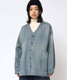 URCH RNA B2857 フレンチワークシャツジャケット アールエヌエーエヌ ジャケット・アウター デニムジャケット ブルー【送料無料】