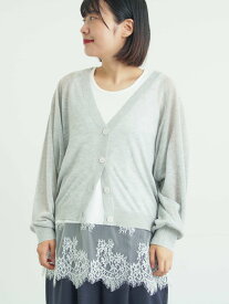【SALE／60%OFF】Samansa Mos2 【接触冷感】ドルマンスリーブカーディガン サマンサモスモス トップス カーディガン ブルー グレー ブラック
