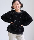 【KIDS/キッズ】リボン*ハート刺繍ボアプルオーバー