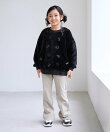 【KIDS/キッズ】リボン*ハート刺繍ボアプルオーバー