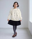 【KIDS/キッズ】リボン*ハート刺繍ボアプルオーバー