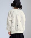 【KIDS/キッズ】リボン*ハート刺繍ボアプルオーバー