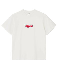 X-girl PUDGY LOGO PATCH S/S TEE Tシャツ X-girl エックスガール トップス カットソー・Tシャツ ブラック ブラウン ホワイト【送料無料】