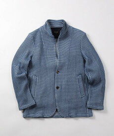 【SALE／20%OFF】MEN'S BIGI オニワッフルスタンドカラージャケット メンズ ビギ ジャケット・アウター その他のジャケット・アウター ホワイト ネイビー ブルー【送料無料】