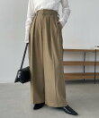 【新色ベージュ・累計3万本突破!】2タックワイドパンツ