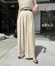 【新色ベージュ・累計3万本突破!】2タックワイドパンツ