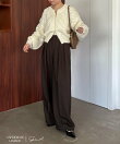 【新色ベージュ・累計3万本突破!】2タックワイドパンツ