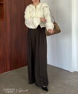 【新色ベージュ・累計3万本突破!】2タックワイドパンツ