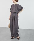 リネンライクスラブドットタックパンツ