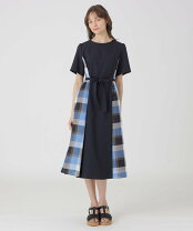 IT41901 ブルーレーベル ワンピース 55J12-265-29 グリーン チェック  