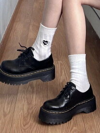 【SALE／45%OFF】LADY LIKE 【春夏新作】厚底プレーントゥ ディアベル シューズ・靴 ローファー ブラック